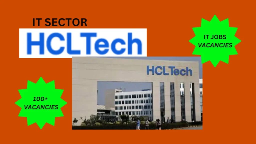 IT Job Opportunities with HCL Tech.