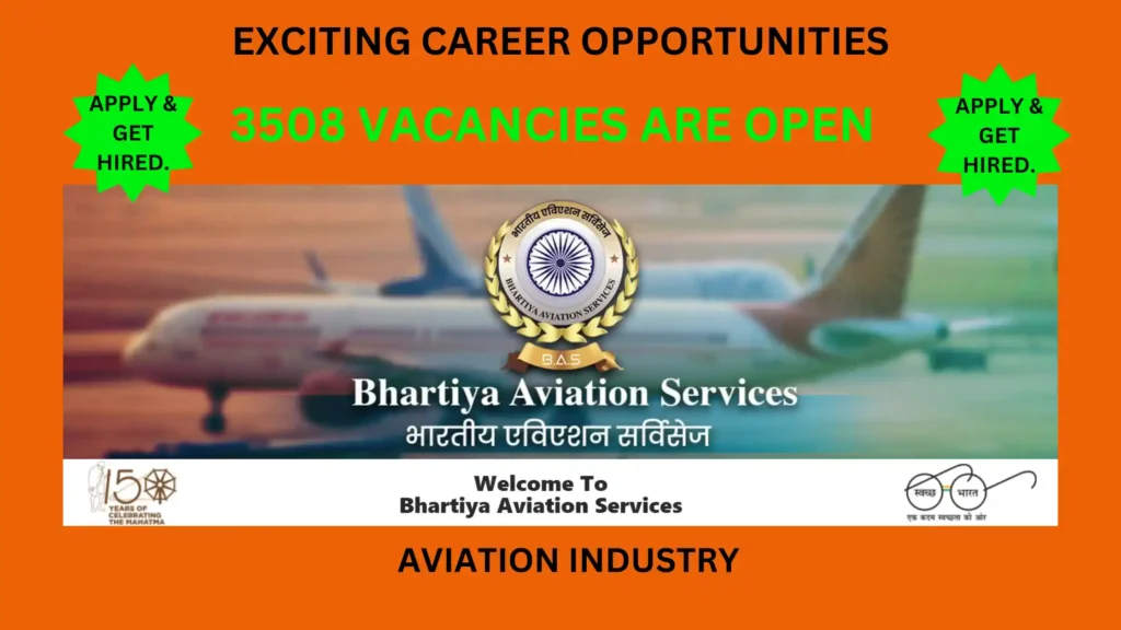 Jobs with Bhartiya Aviation Services.