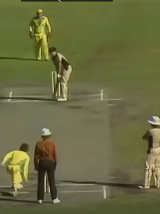 UNDERARM BOWLING FEB 1981 TEST MATCH.